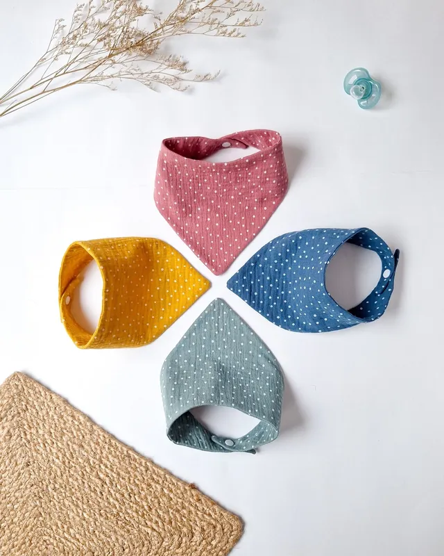 M'Amélie Creations Bavaglino Bandana Mussola Cotone 0-2 Anni