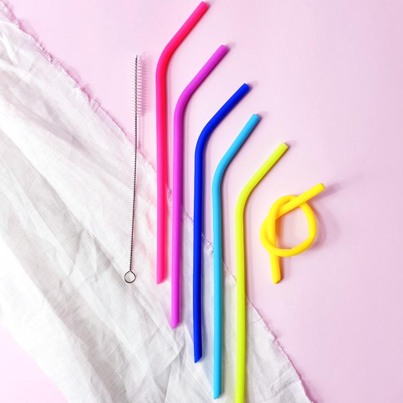 The Dida Cannucce Silicone Arcobaleno 6 Pezzi
