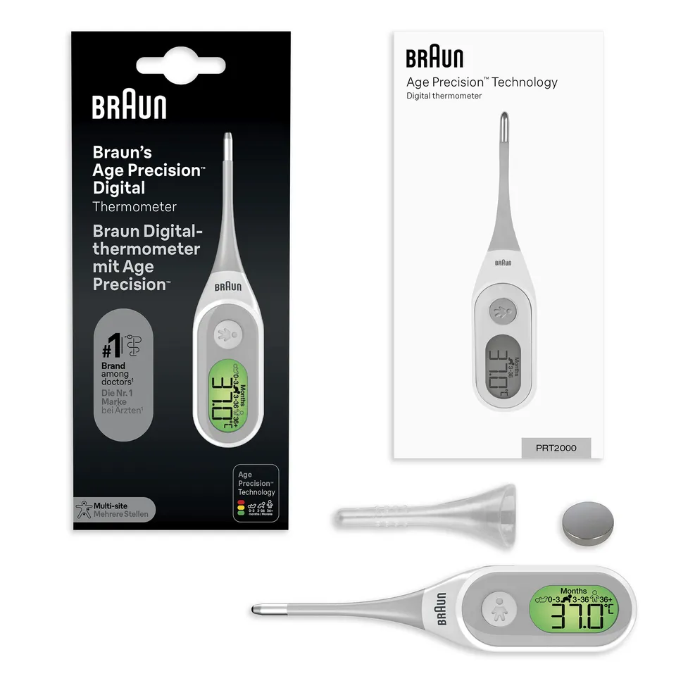 Braun PRT2000 Termometro Digitale Punta Flessibile 10 Secondi