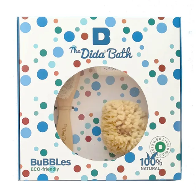 The Dida Bubbles Set Bagnetto Spugna Naturale 3 Pezzi