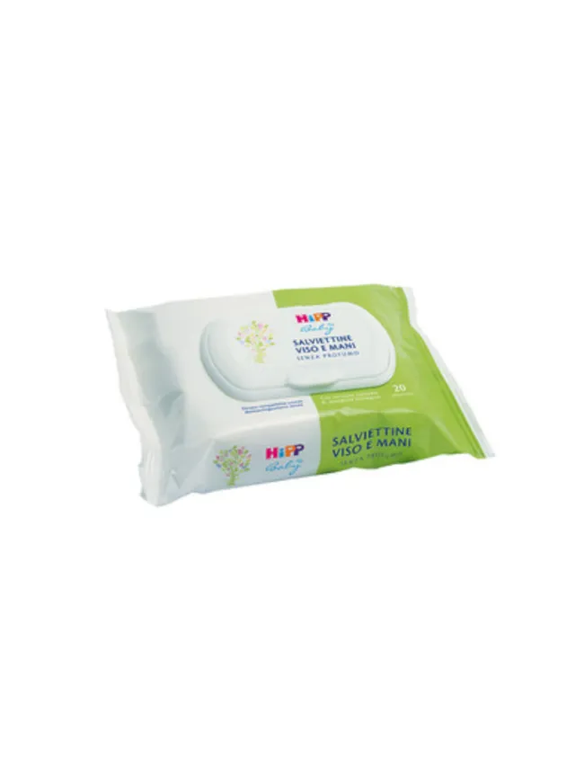 Salviette viso e mani delicate 20 pz