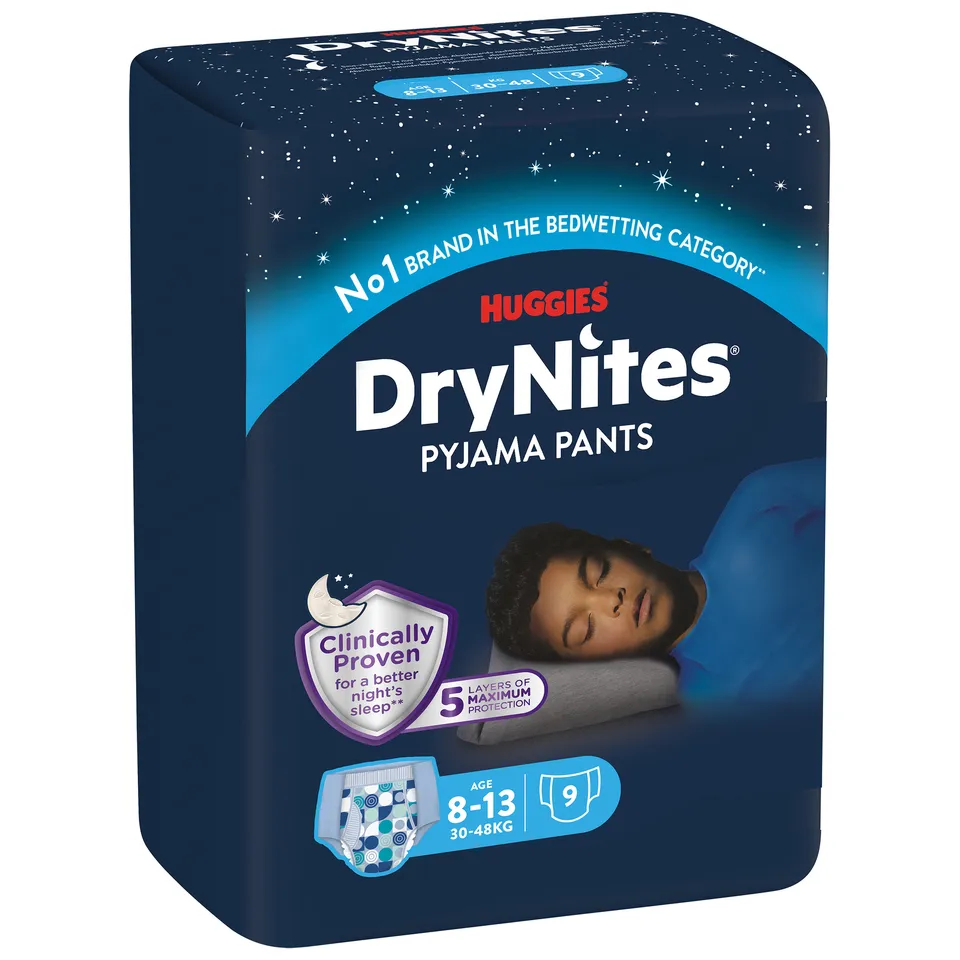 Huggies DryNites Mutandine Boy 8-13 Anni 9pz