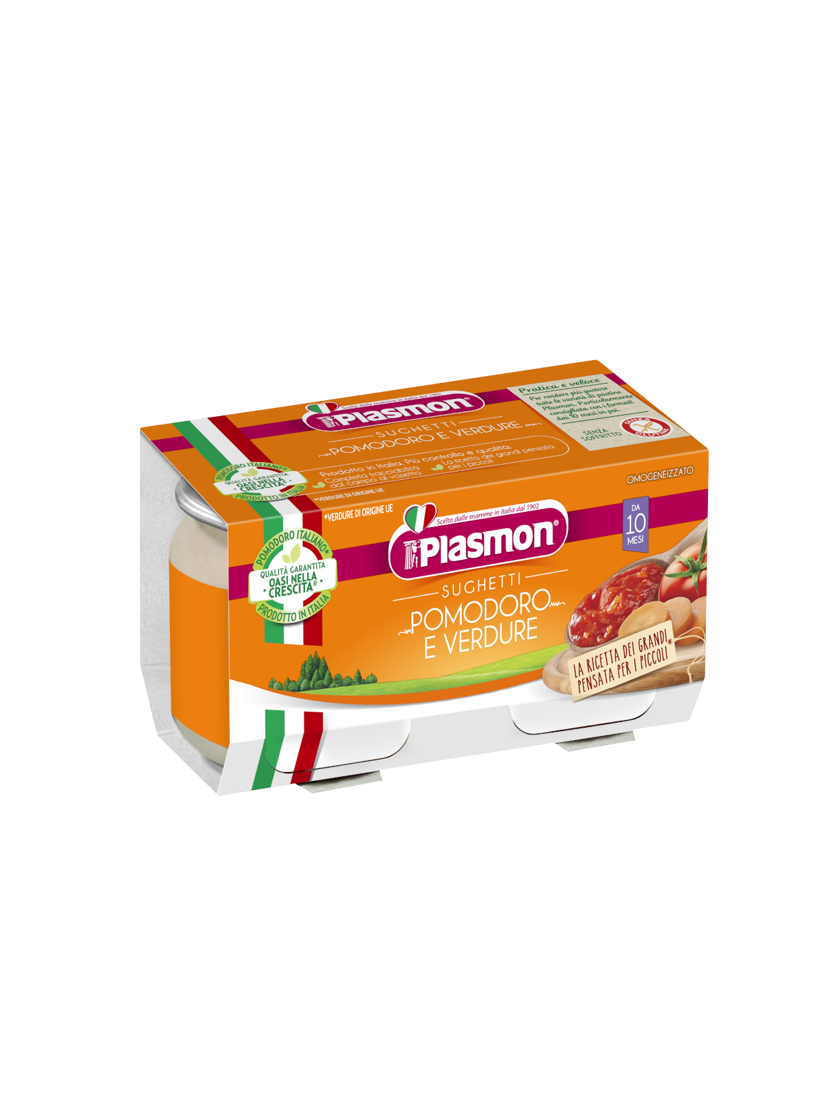 Plasmon Sughetto pomodoro e verdure 2x80g dai 10 mesi