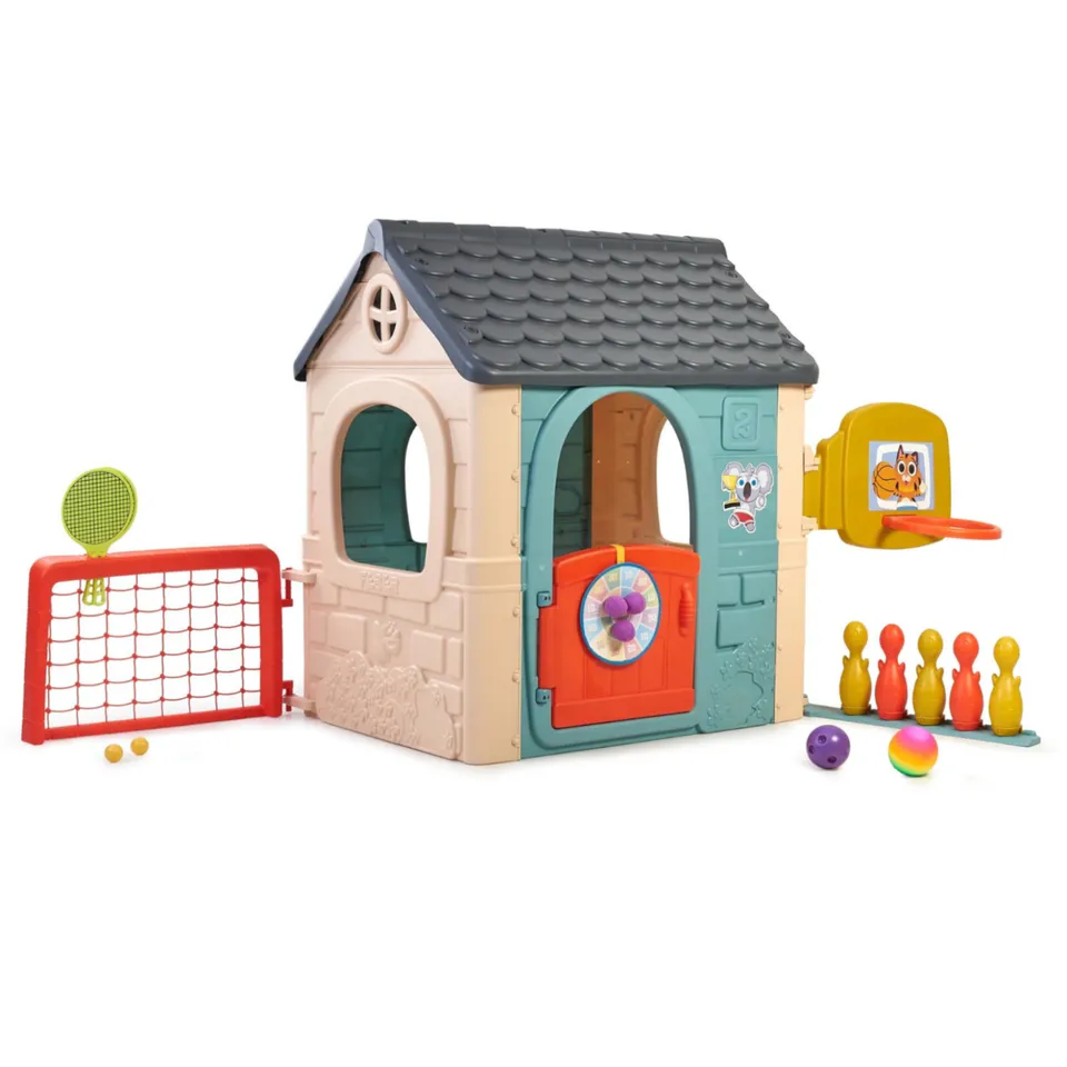 Feber Multi-activity House 6 in 1 casetta bambini esterno