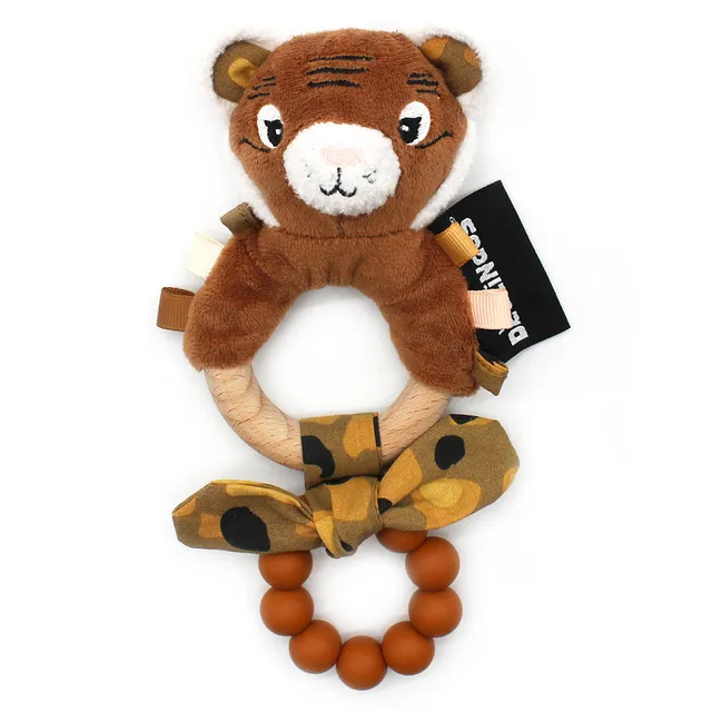 Les Déglingos Speculos Anello Dentizione Tigre in Silicone
