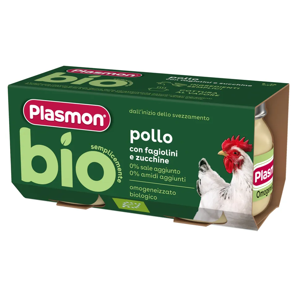 Plasmon Omogeneizzato Pollo Bio 2x80 g Senza Glutine