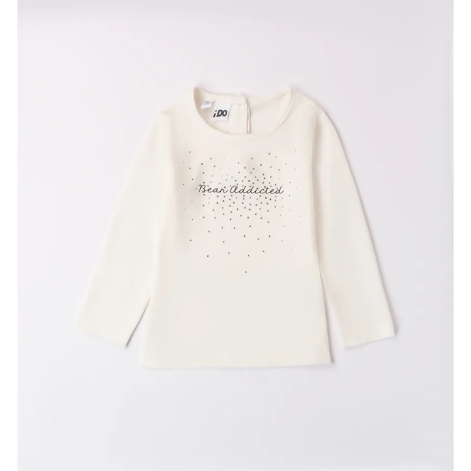 iDO Bear Addicted maglietta bambina in cotone