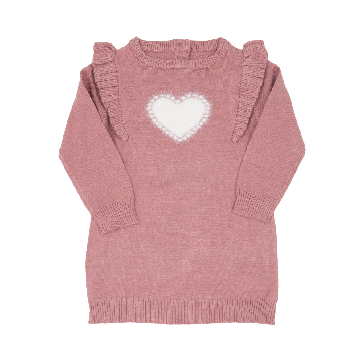 Toys Center Baby Vestito Tricot Bimba Rosa Antico Cuore