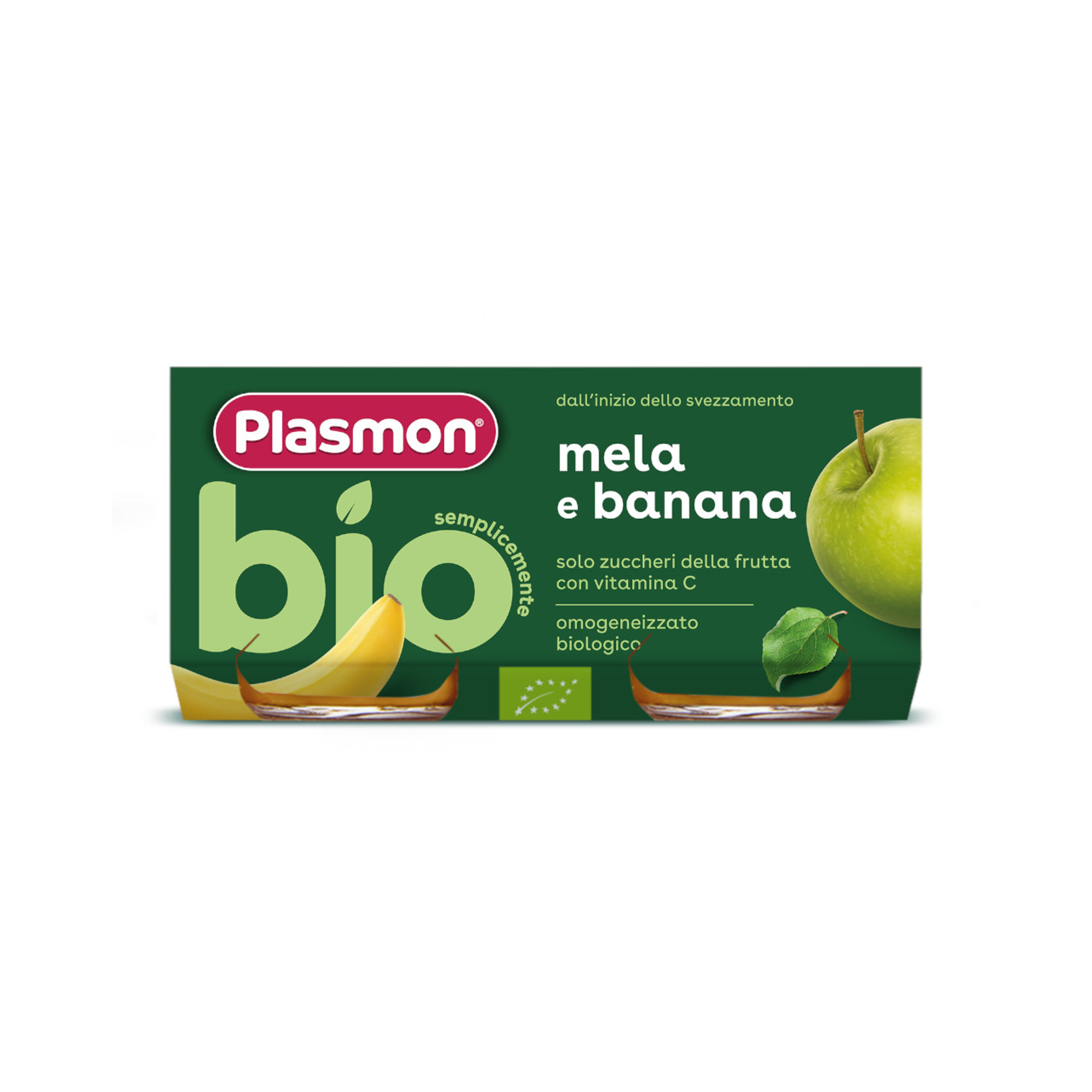 Plasmon Bio omogeneizzato banana mela 2x80g