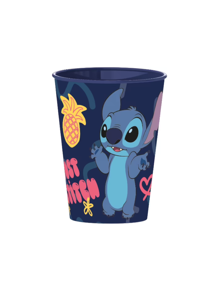 Stitch Bicchiere 260 ml Blu per Bambini