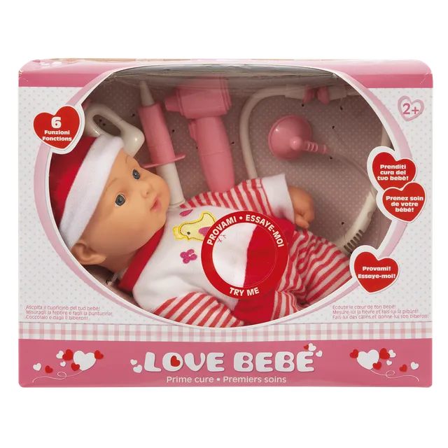 Toys Center Baby Bebè Prime Cure bambola corpo morbido