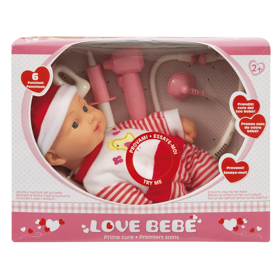Toys Center Baby Bebè Prime Cure bambola corpo morbido