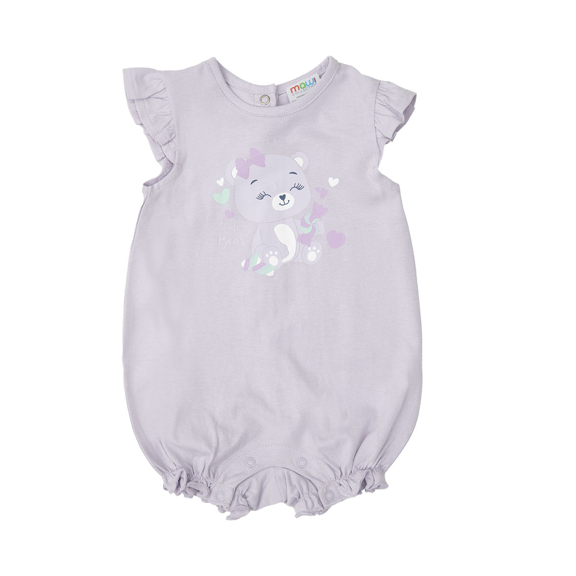 Toys Center Baby pagliaccetto jersey bimba lilla orsetto