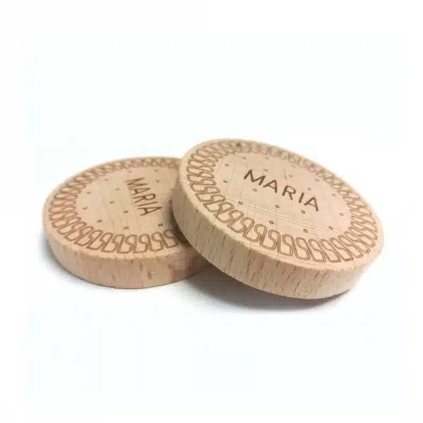 The Dida Biscotto María gioco in legno 5,5 cm naturale