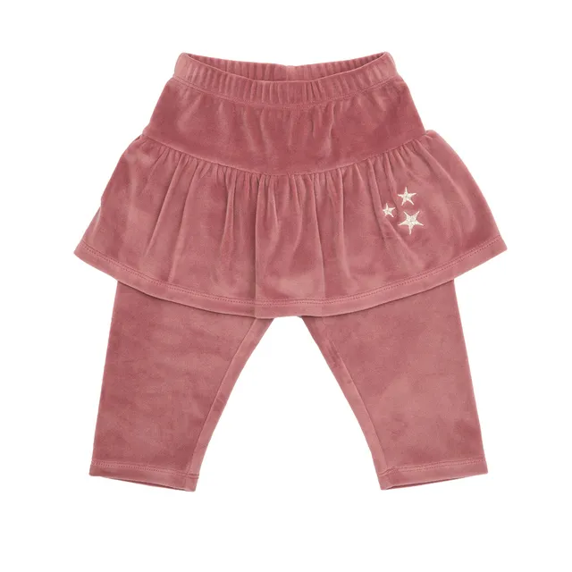 Toys Center Baby legging ciniglia bimba rosa antico balze