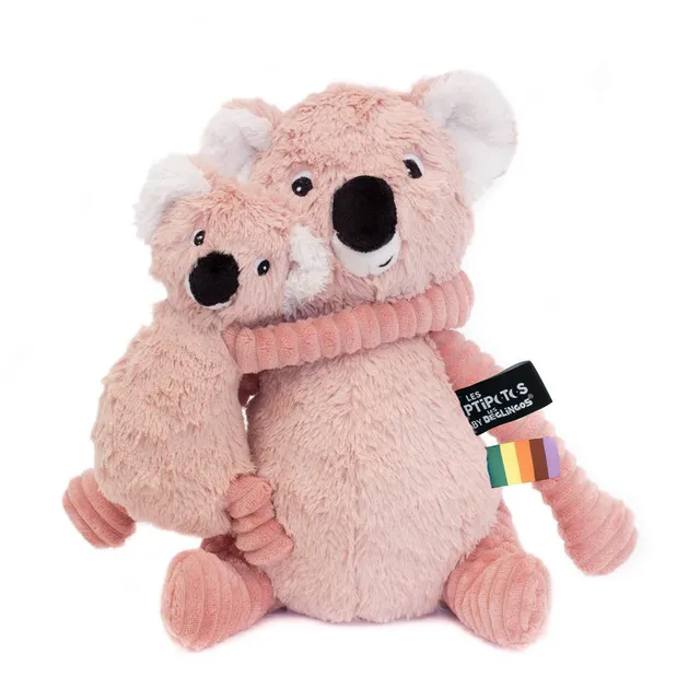 Les Deglingos Ptipotos Trankilou Peluche Koala Rosa 29 cm