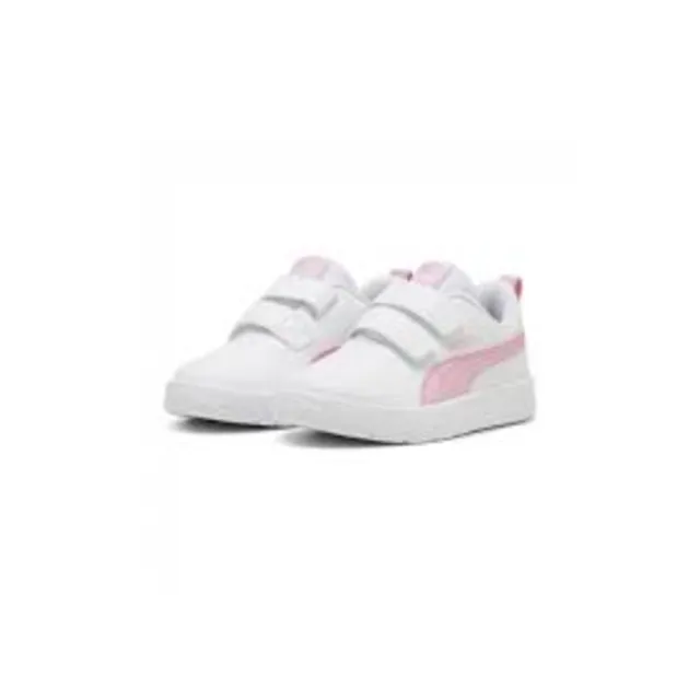 Puma Courtflex V3 V PS sneakers bimba rosa bianco