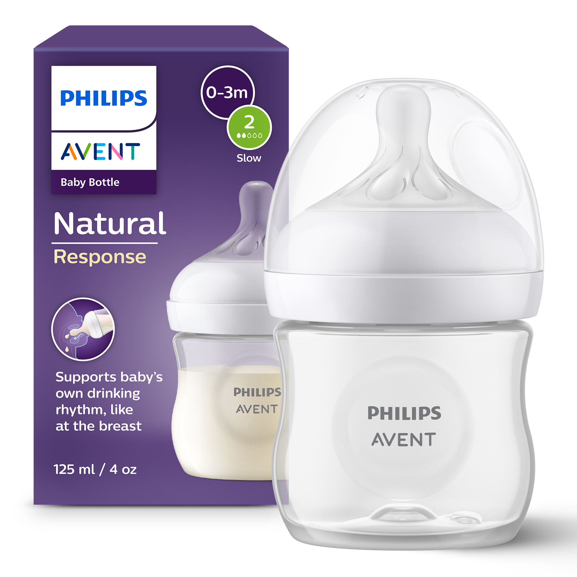 Philips Avent Natural Response SCY900/01 biberon 125 ml flusso lento