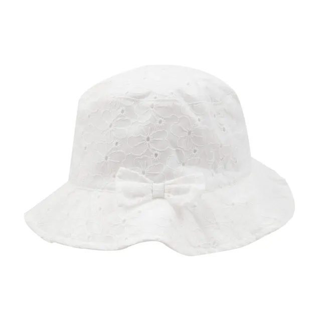 Toys Center Baby cappello pescatore bimba bianco floreale