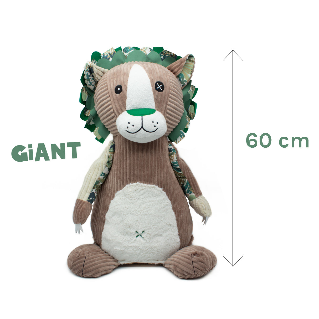 Les Deglingos Jélékros peluche gigante 60 cm marrone
