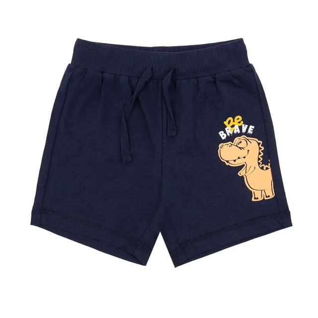 Short Jersey Bimbo Blu con Stampa Elastico