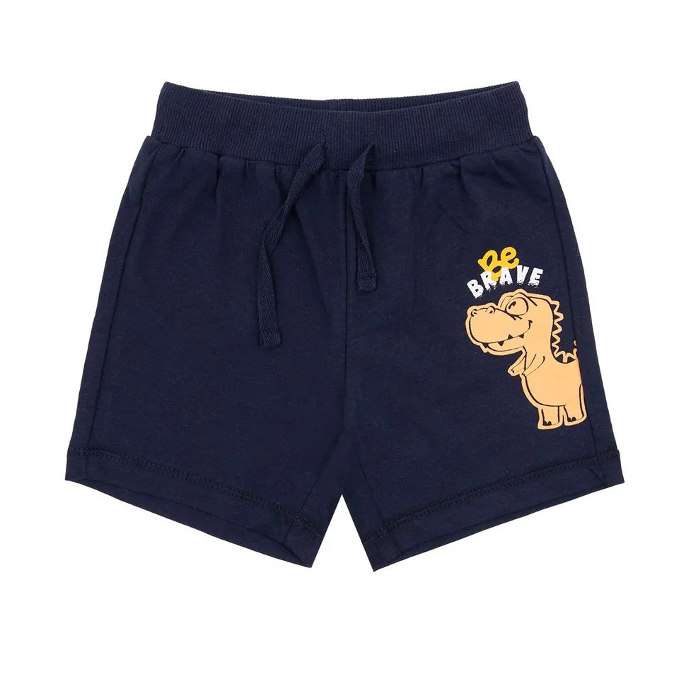 Short Jersey Bimbo Blu con Stampa Elastico