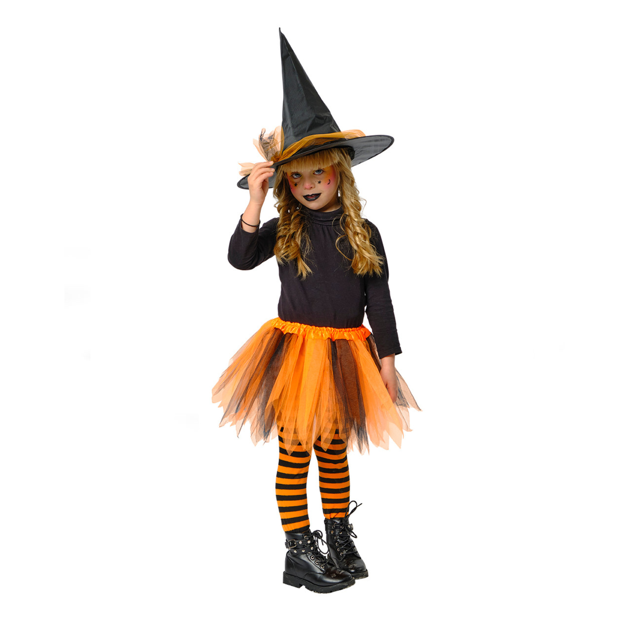 Rubie's Set Strega Arancione 4-7 Anni Tutù + Cappello