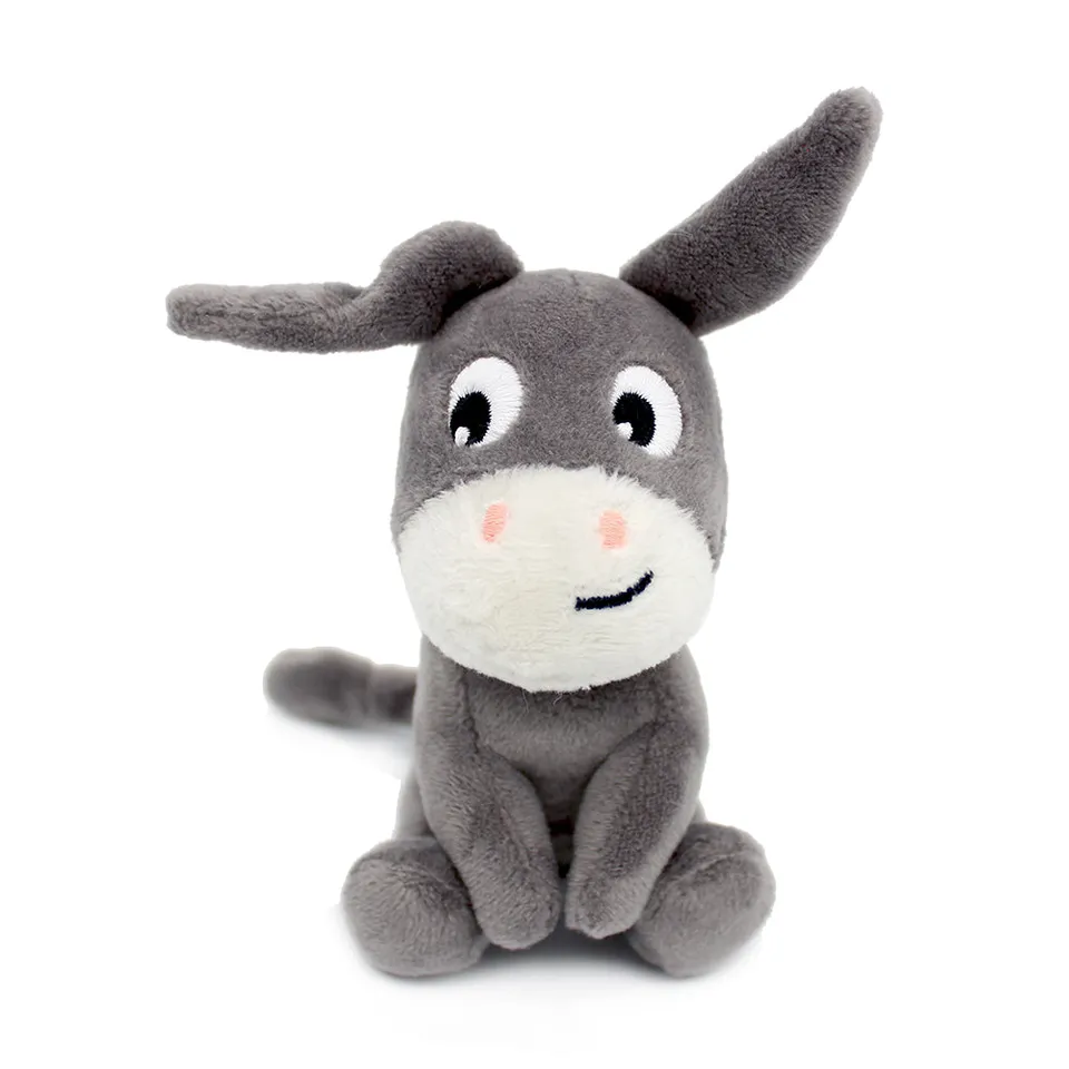 Les Déglingos Ptipotos Ricambio Peluche Asinello Grigio