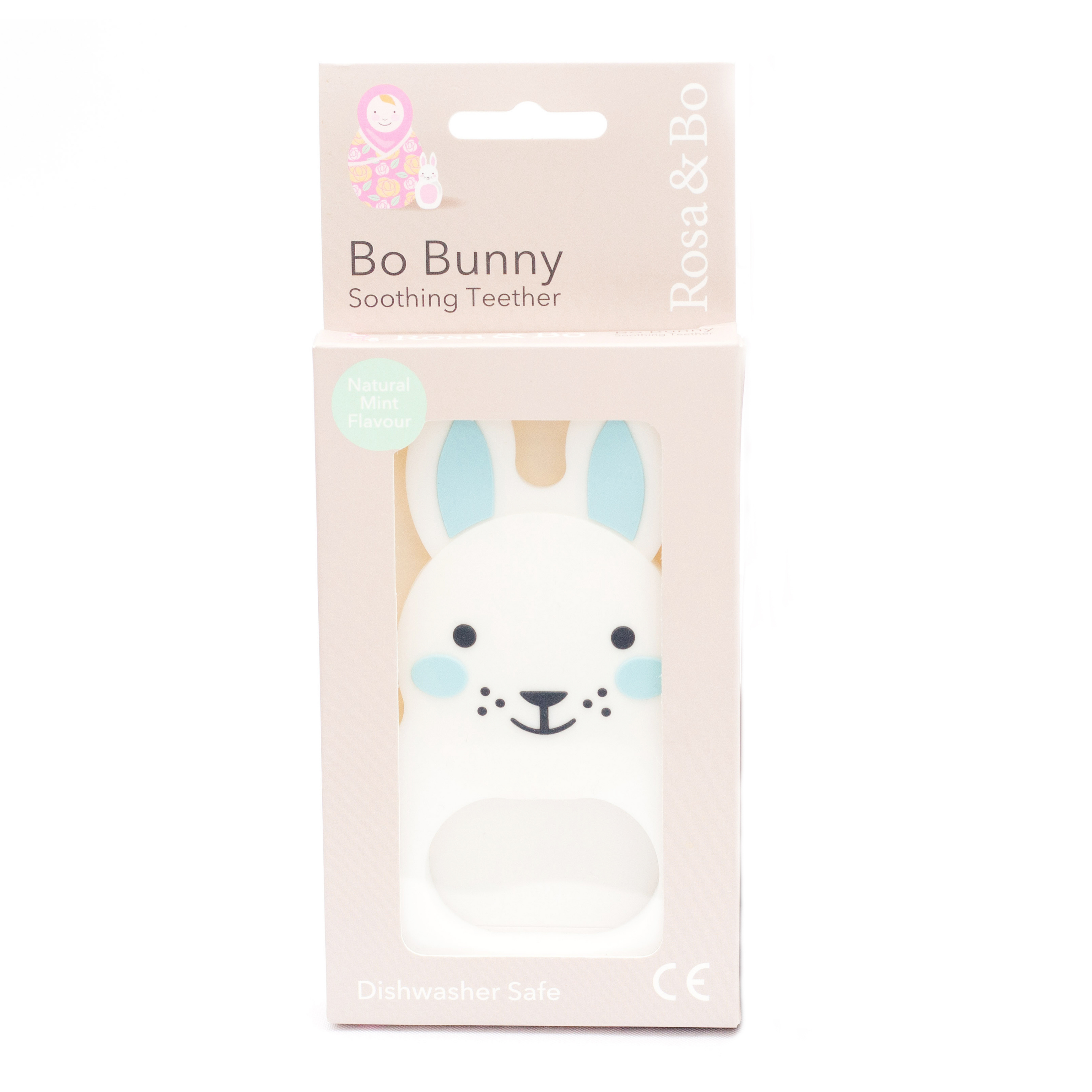 Rosa & Bo Bo Bunny Massaggiagengive Sensoriale Blu
