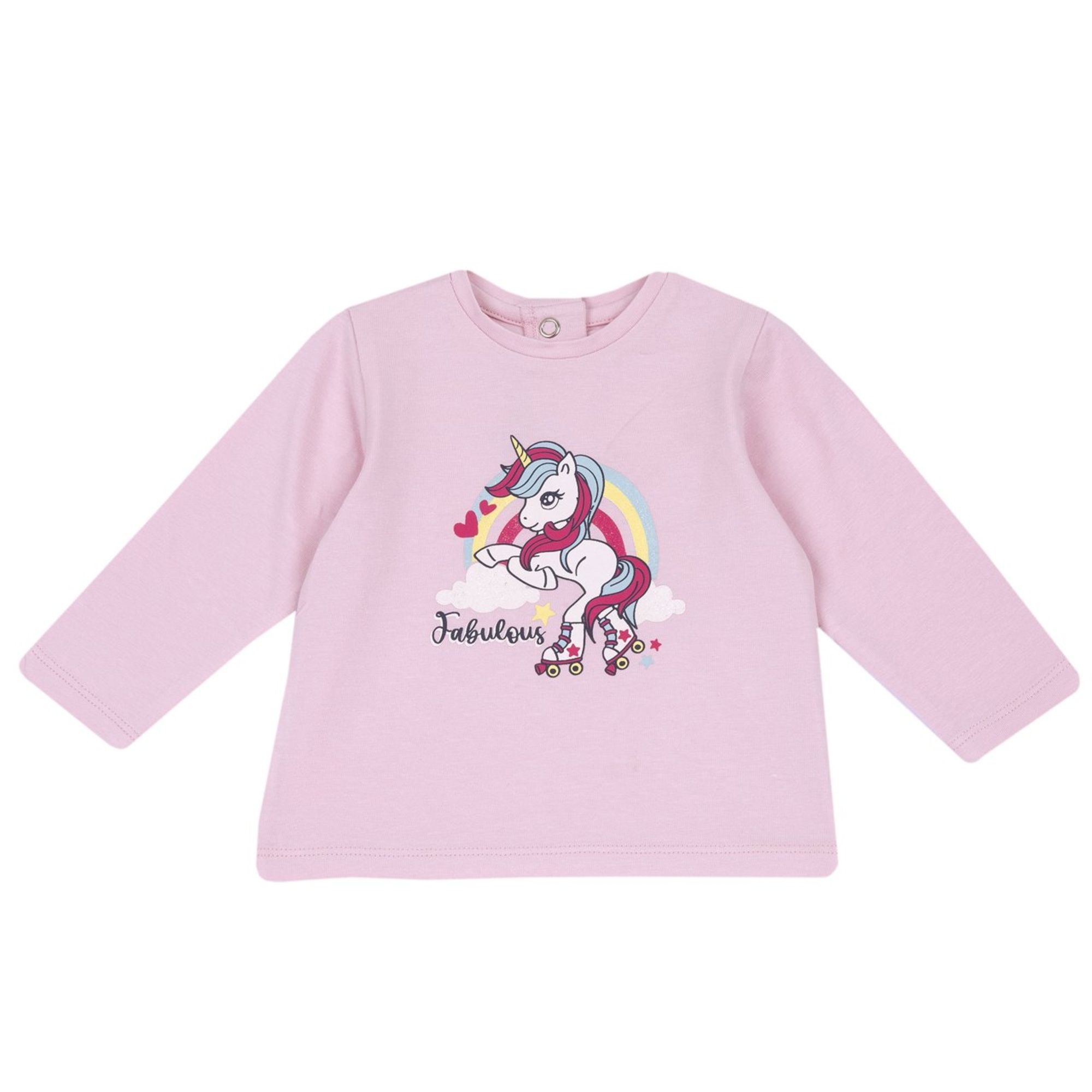 Chicco Maglietta Manica Lunga Unicorno Rosa Glitter