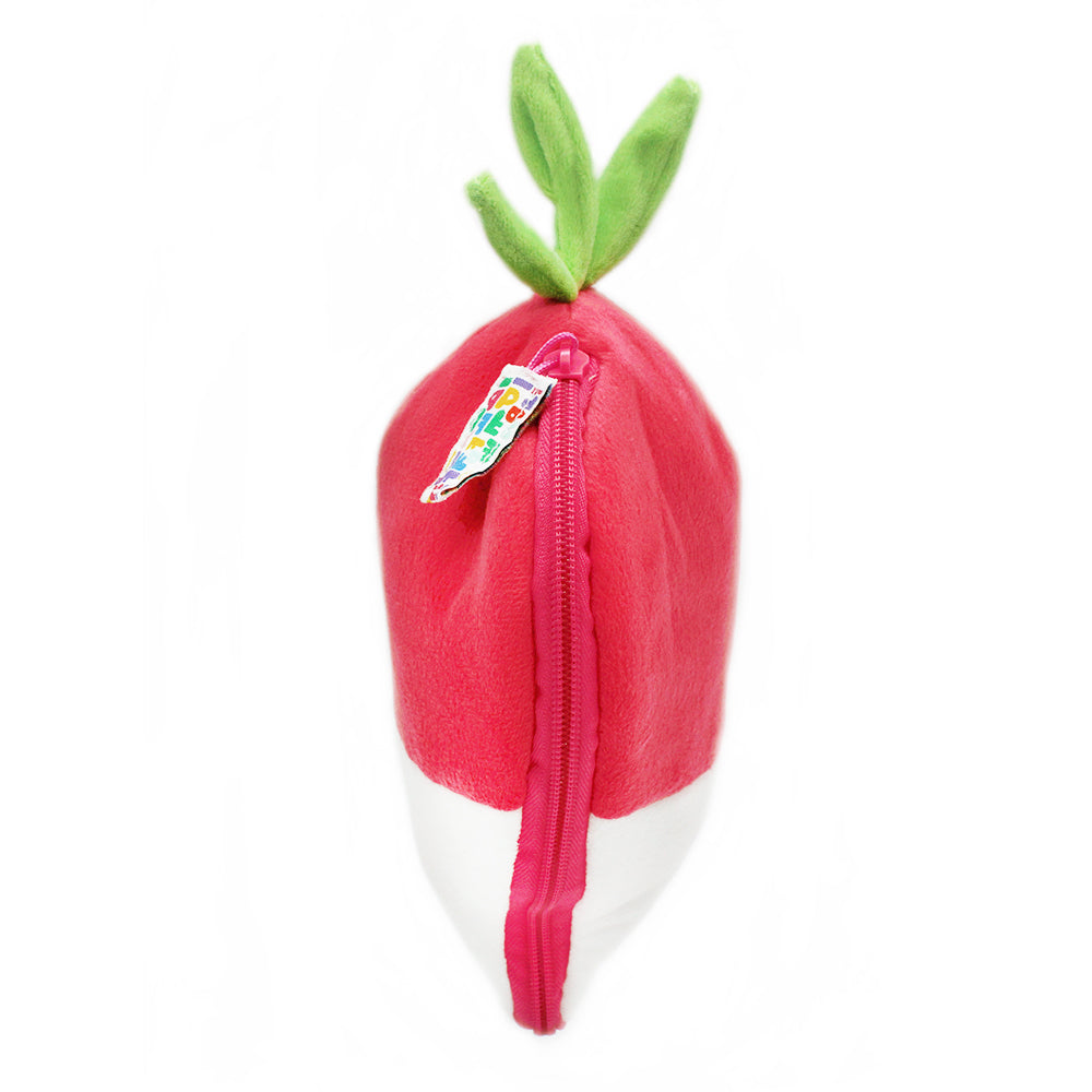 Les Deglingos Flipetz Piglet Maiale Ravanello Peluche Rosa