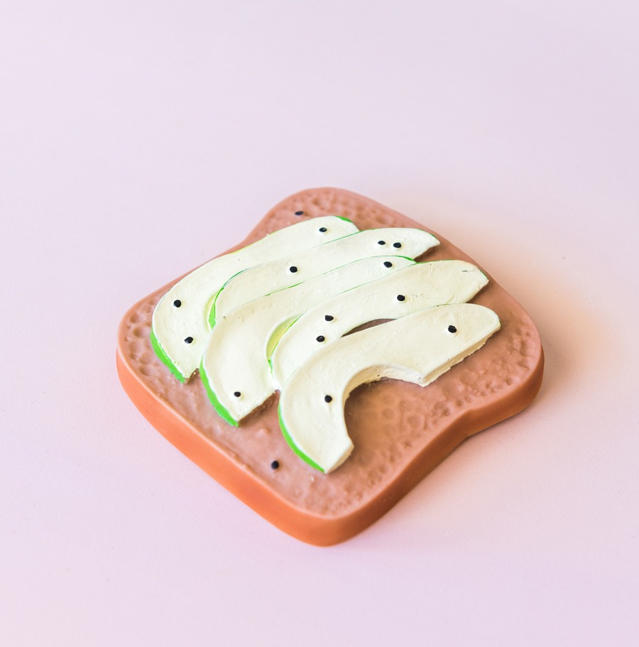 Lolaletost Tostada Avocado massaggiagengive caucciu naturale