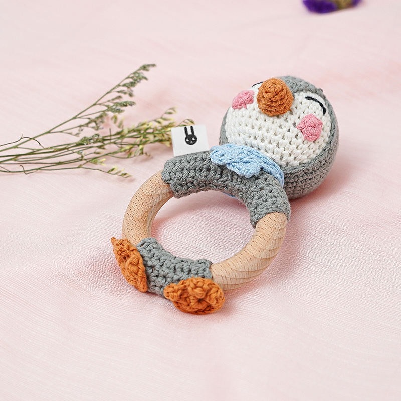 Piccoli Toys Marzio il Pinguino sonaglio uncinetto