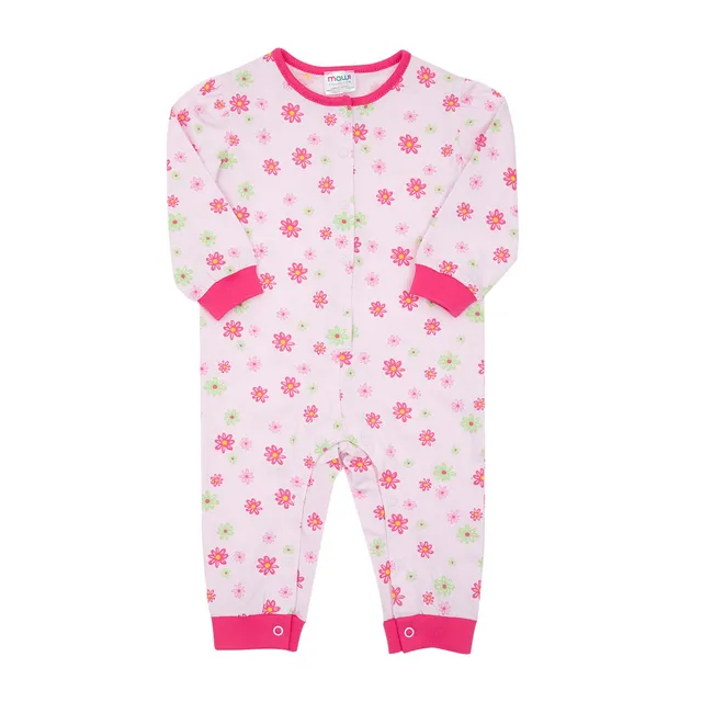 Toys Center Baby pigiamone bimba rosa floreale jersey