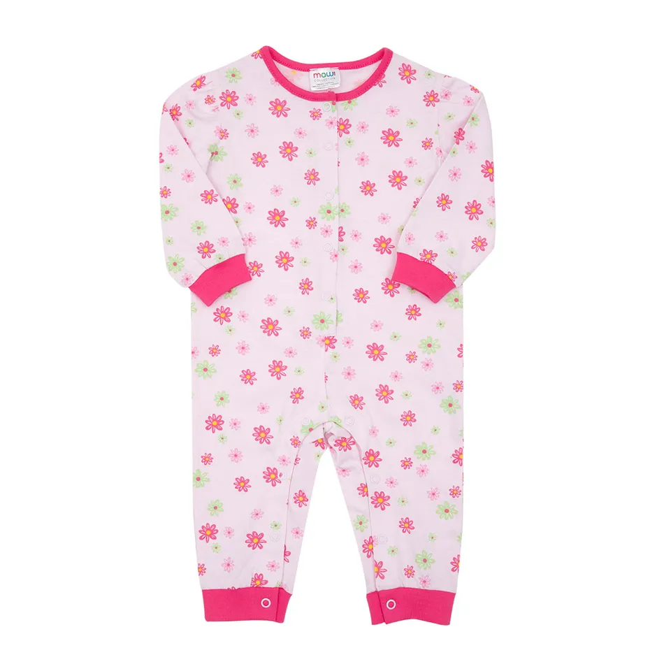 Toys Center Baby pigiamone bimba rosa floreale jersey