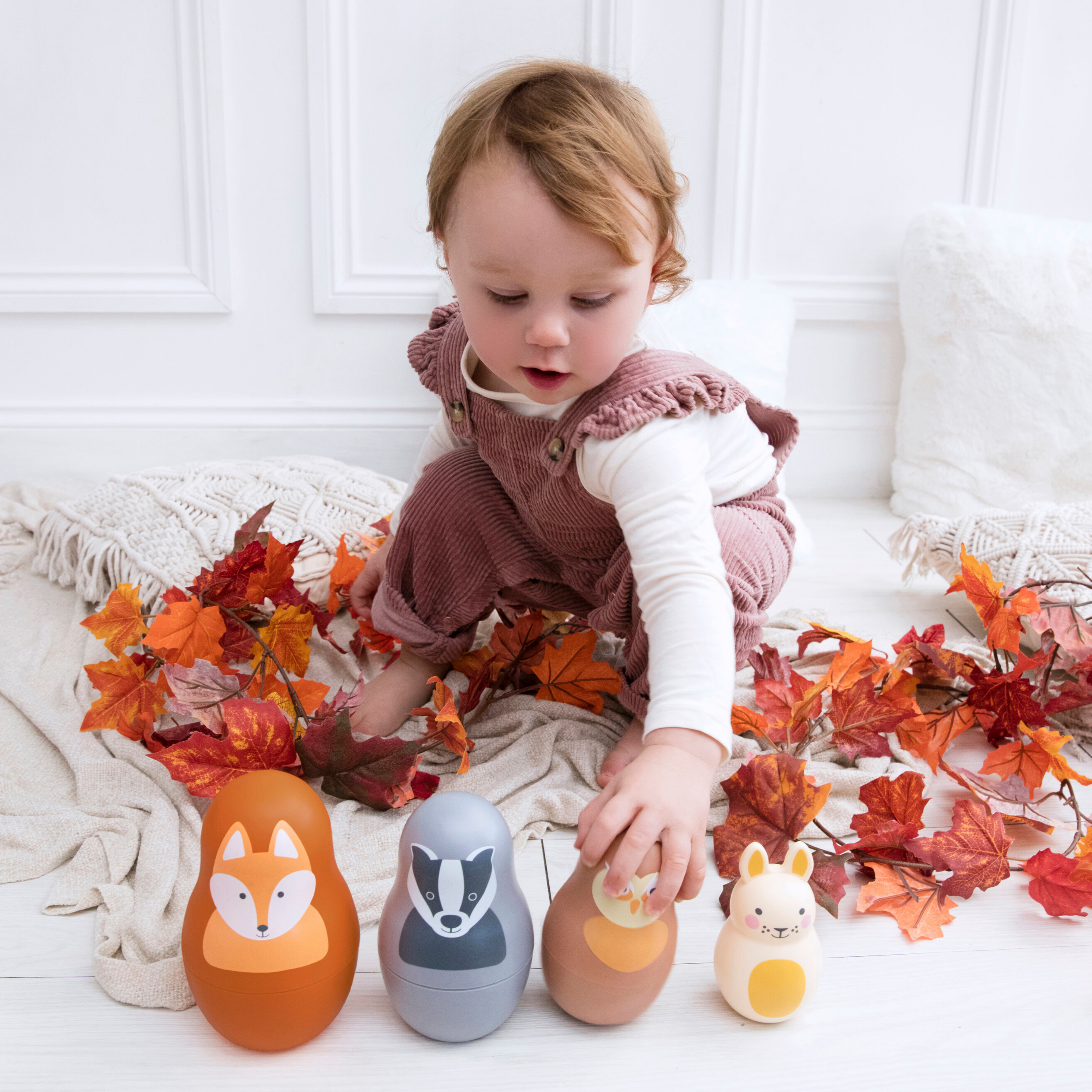 Rosa & Bo Woodland Friends bambole impilabili Benji Bunny