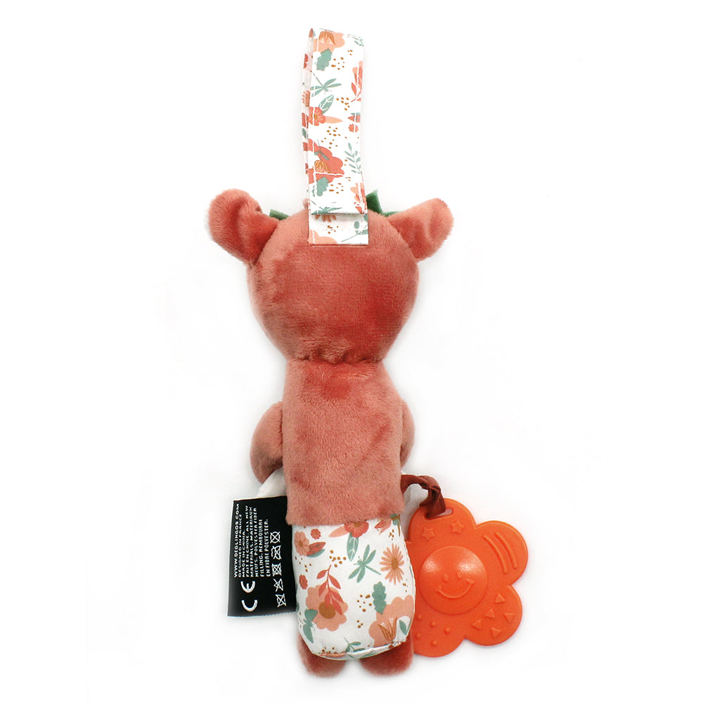 Les Déglingos Mélimélos Cerva peluche sonaglio appendere