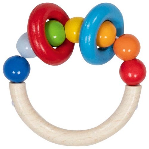 The Dida Mezzo Cerchio Sonaglino Legno con anelli colorato