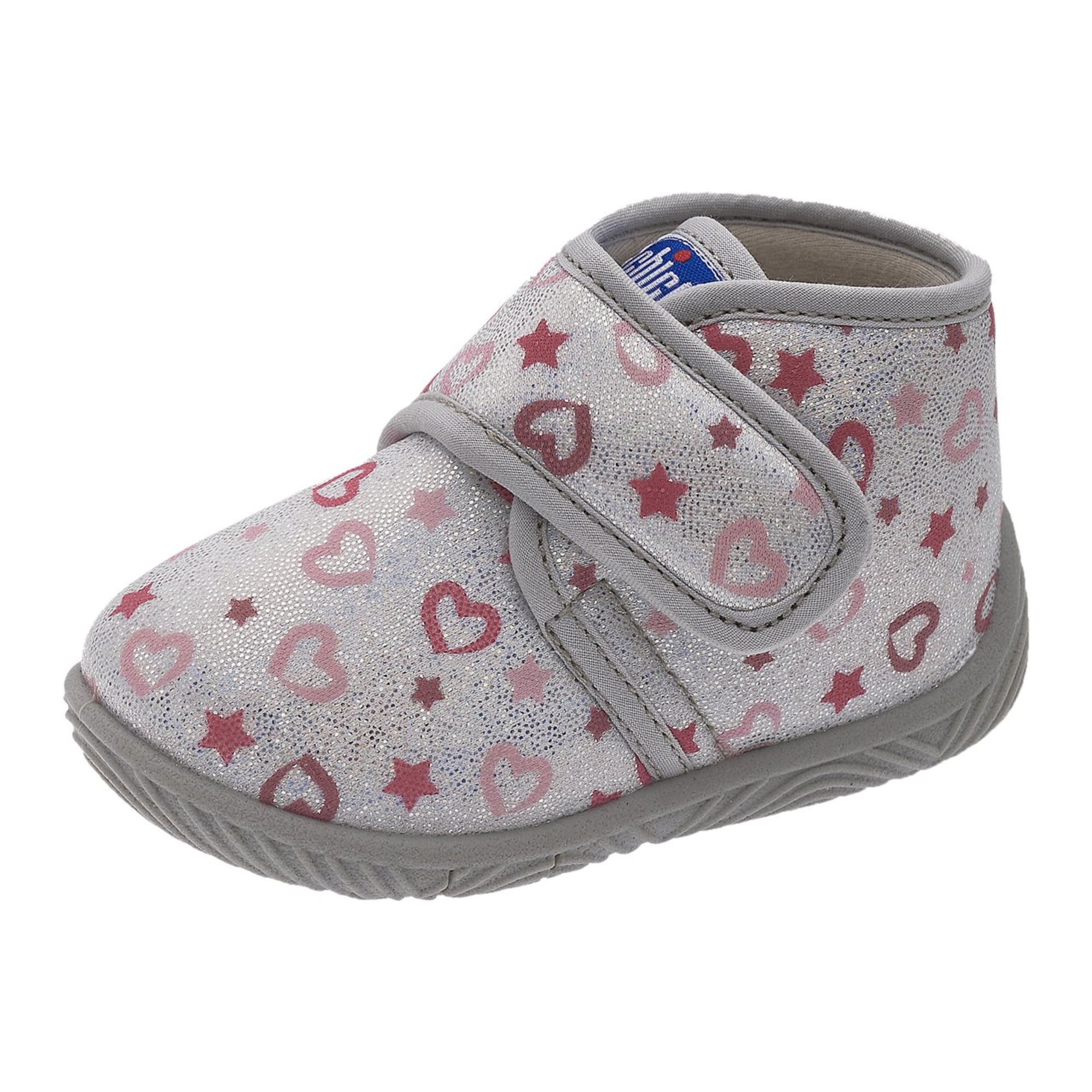 Chicco Polacchino Tofu Casa pantofola bimba argento cuori