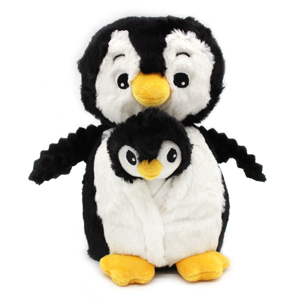 Les Déglingos Ptipotos Iglou peluche pinguino bianco nero
