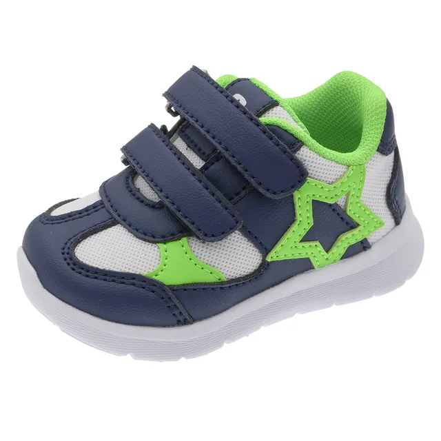 Chicco Sneakers primi passi bimba doppio strappo blu