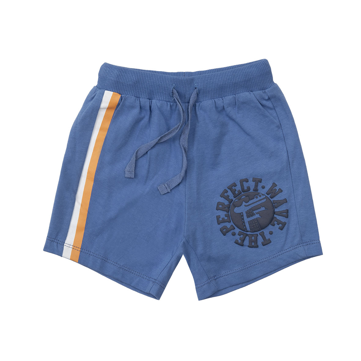 Bermuda bimbo jersey azzurro squalo cotone con tasca