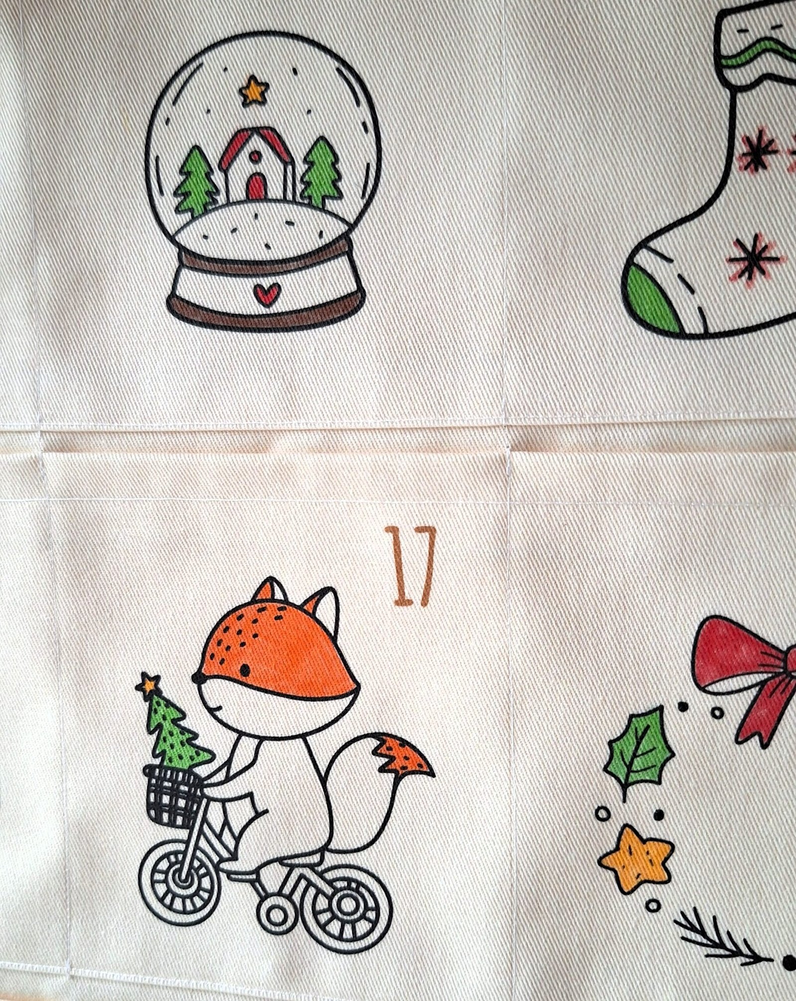 M'Amélie Creations Calendario dell'Avvento da colorare lavabile