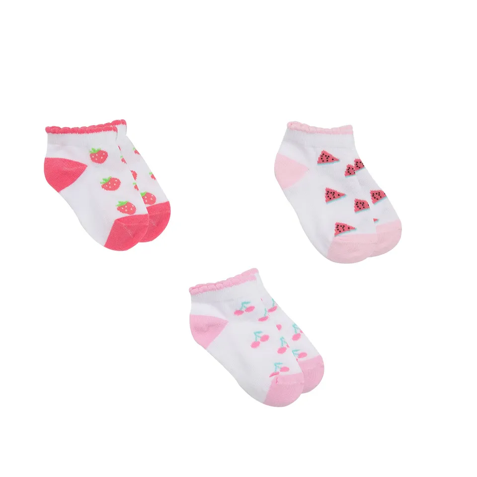 Toys Center Baby Calzini Bimba Frutta Pack 3 Paia Multicolor