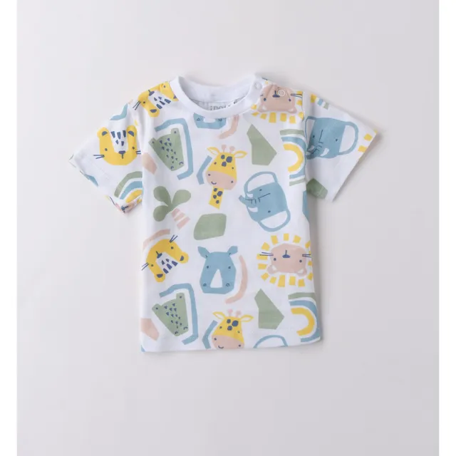 iDO T-Shirt Fantasia Animali Maglietta Cotone 1-24 Mesi