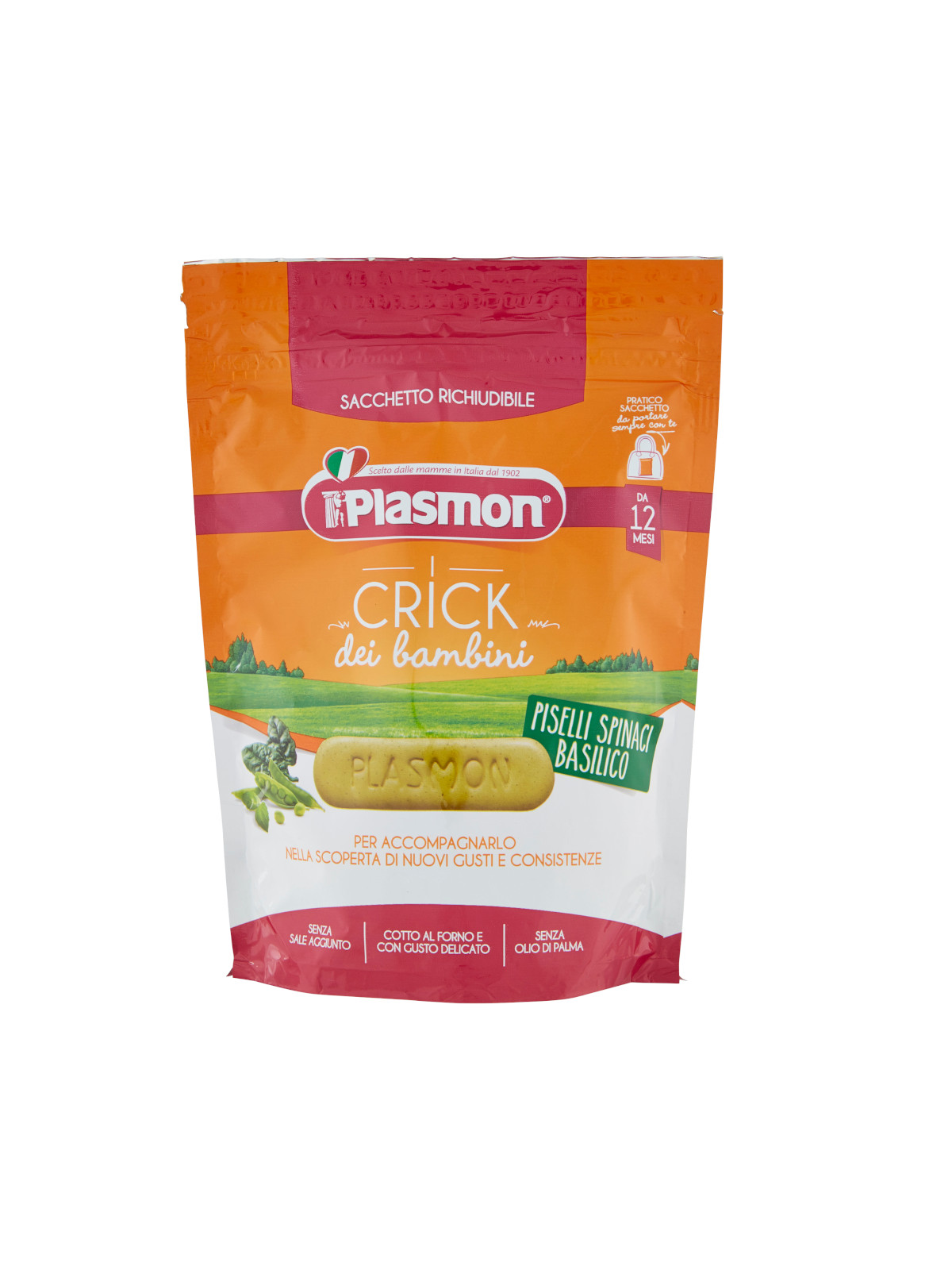 Plasmon Crick Bambini Spinaci Pisello 100g forno