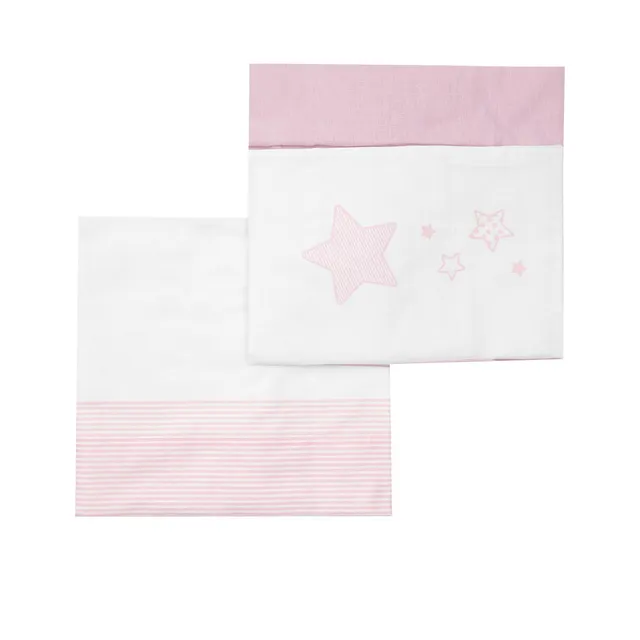 Stellina rosa set lenzuola culla 3 pezzi cotone