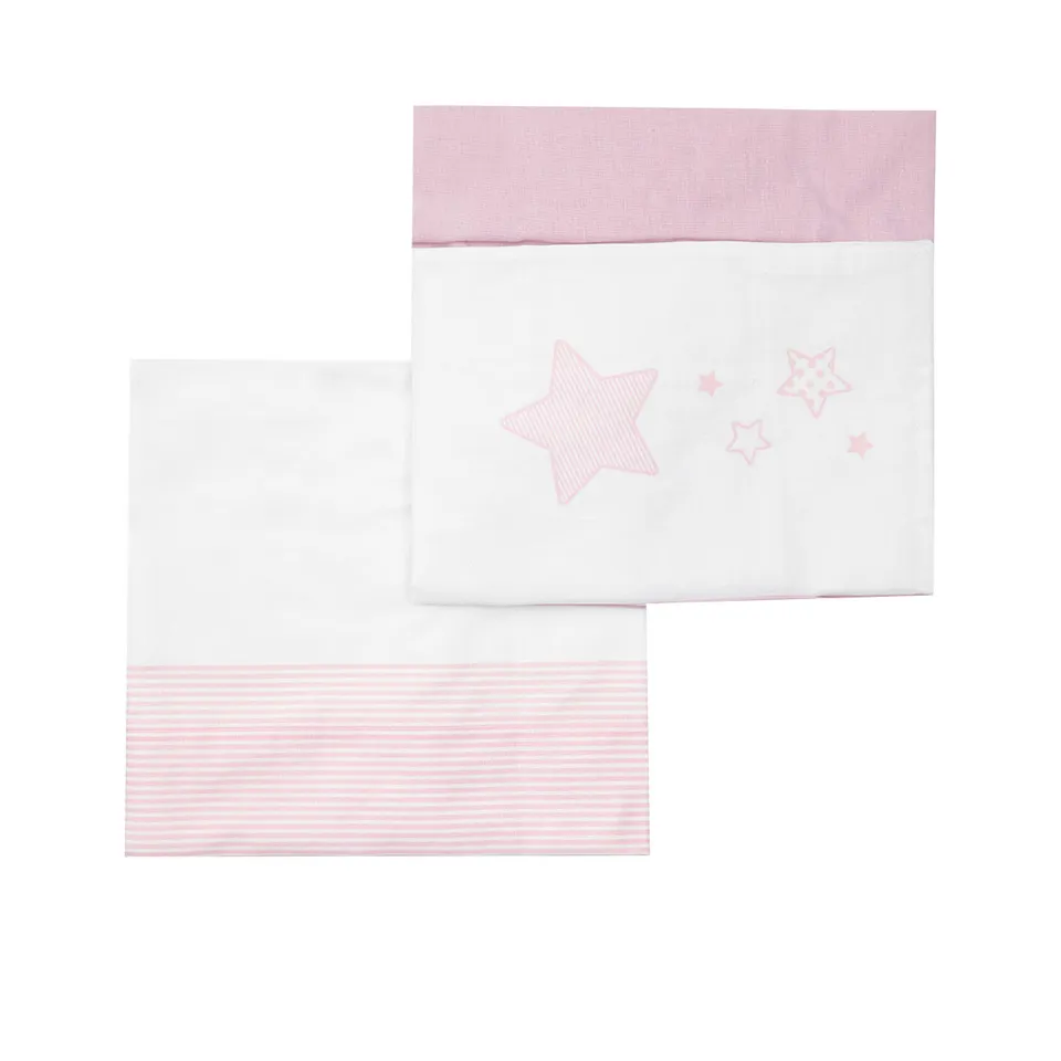 Stellina rosa set lenzuola culla 3 pezzi cotone
