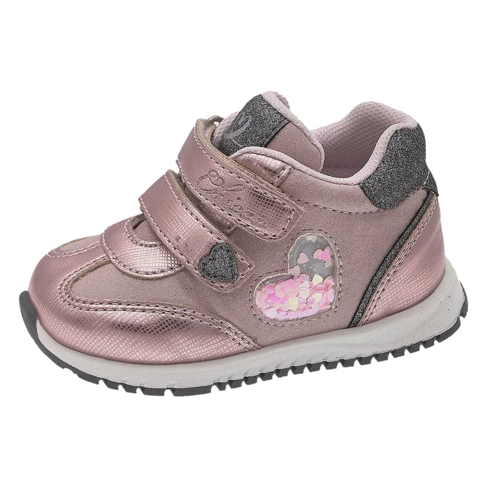 Chicco Giamma Sneaker Primi Passi Rosa Doppio Velcro Cuore Glitter