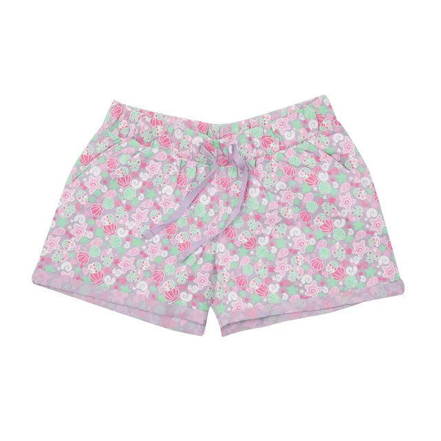 Short Jersey Bimba Lilla Mare con Elastico Tasche